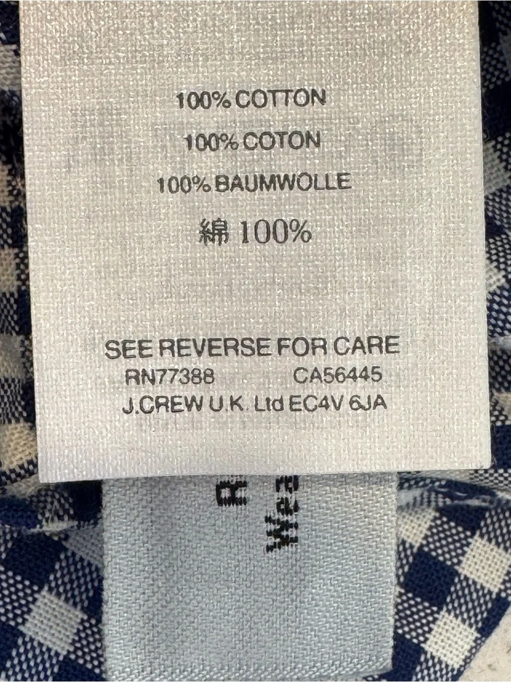 NWT J.Crew Slim Oxford Cloth Gingham Button Down Shirt Blue White Medium Classic